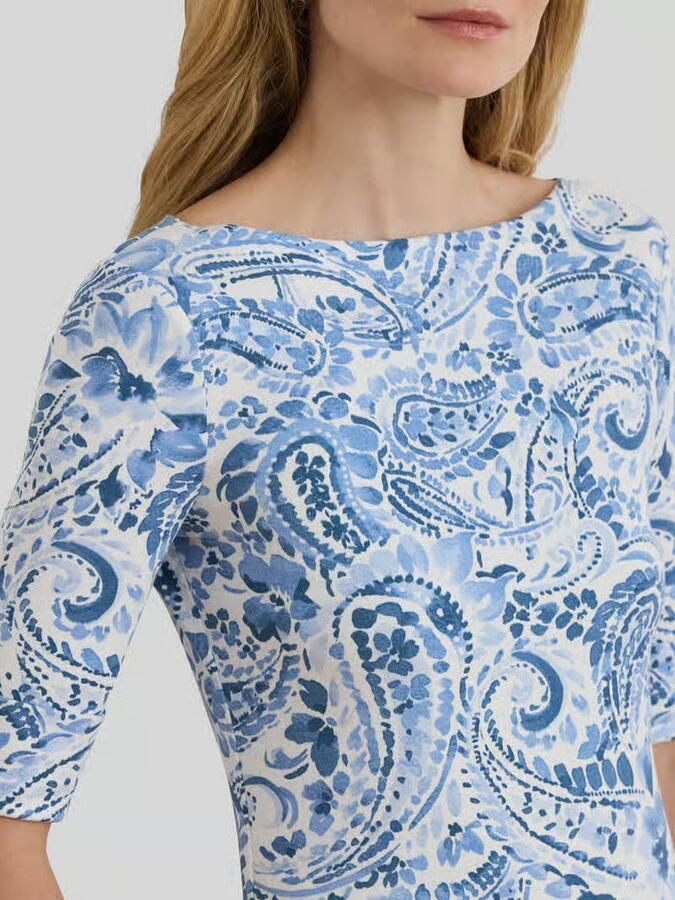 Lauren Ralph Lauren slim fit T-shirt van katoenmix