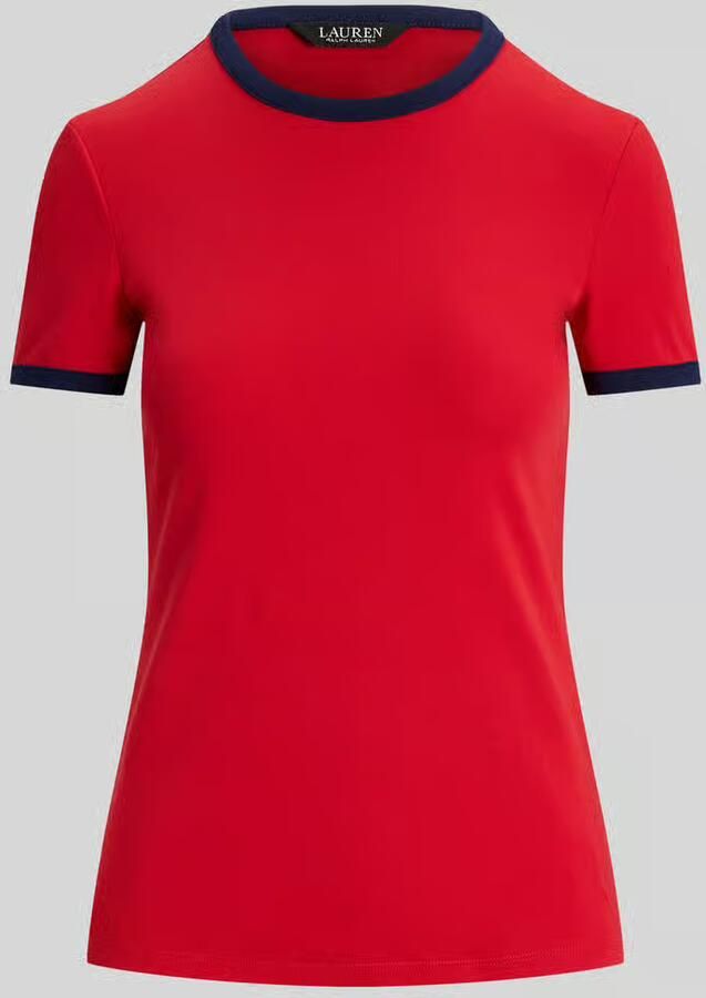 Lauren Ralph Lauren Slim fit T-shirt van katoenmix - Foto 2