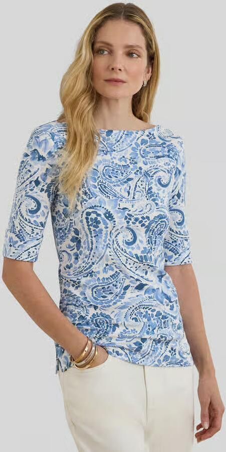 Lauren Ralph Lauren slim fit T-shirt van katoenmix - Foto 2