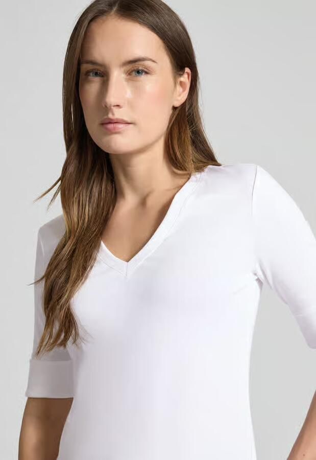 Lauren Ralph Lauren Slim fit T-shirt van katoenmix model 'JUDY' - Foto 4