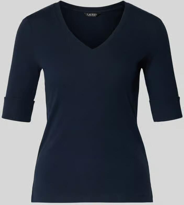 Lauren Ralph Lauren Slim fit T-shirt van katoenmix model 'JUDY' - Foto 2