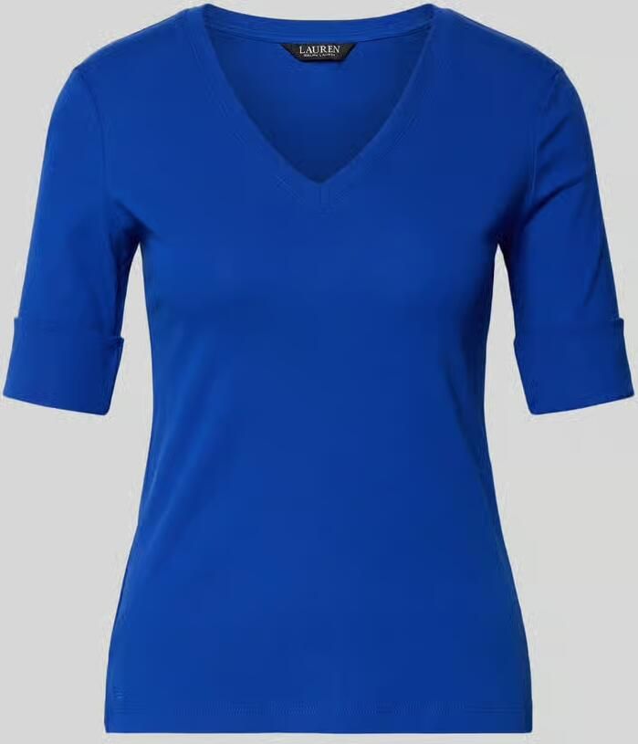 Lauren Ralph Lauren Slim fit T-shirt van katoenmix model 'JUDY' - Foto 2
