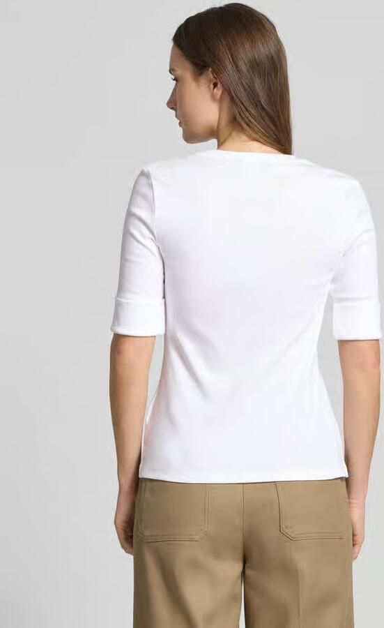 Lauren Ralph Lauren Slim fit T-shirt van katoenmix Model 'JUDY' - Foto 6