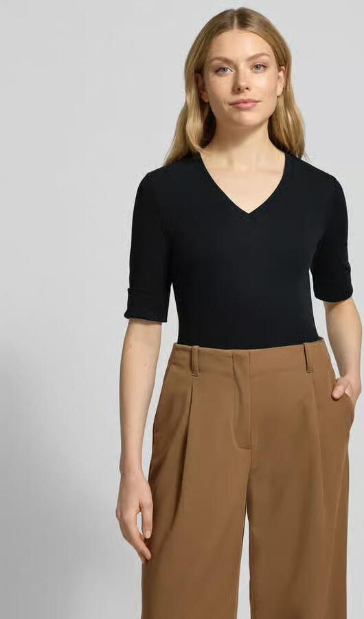 Lauren Ralph Lauren Slim fit T-shirt van katoenmix Model 'JUDY' - Foto 4