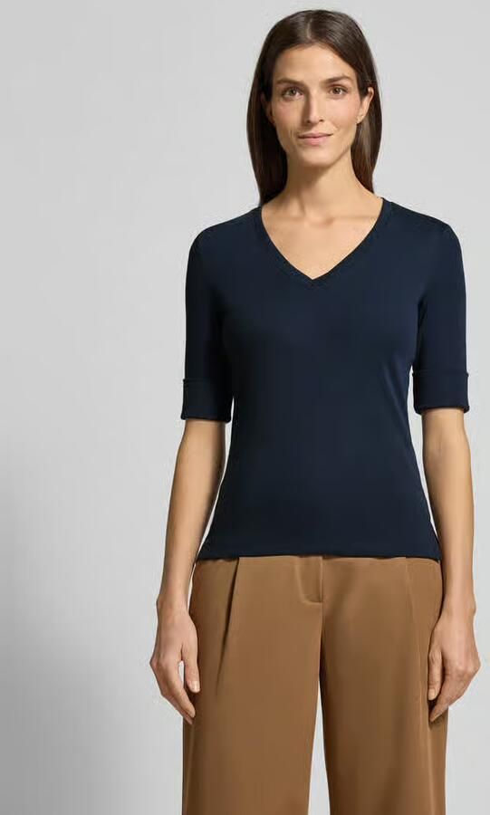 Lauren Ralph Lauren Slim fit T-shirt van katoenmix model 'JUDY' - Foto 3
