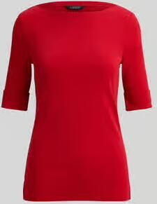 Lauren Ralph Lauren slim fit T-shirt van puur katoen