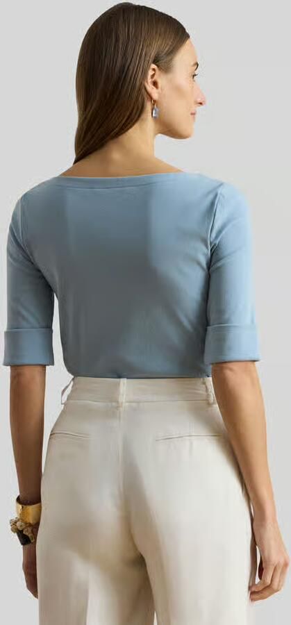Lauren Ralph Lauren slim fit T-shirt van puur katoen