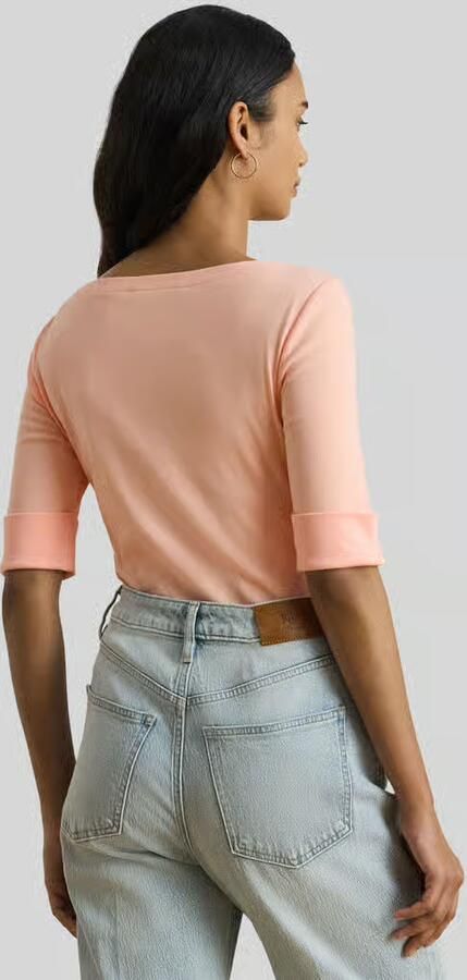 Lauren Ralph Lauren slim fit T-shirt van puur katoen - Foto 3