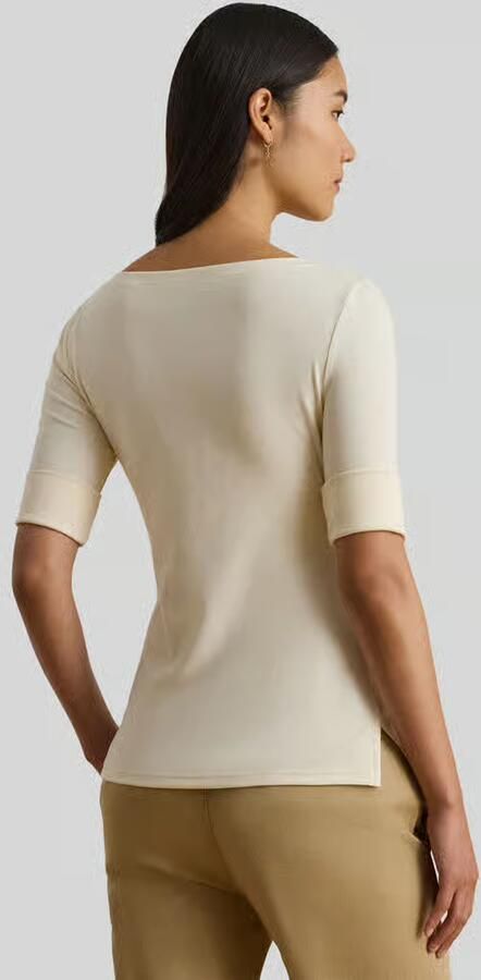 Lauren Ralph Lauren Regular fit T-shirt met boothals model 'JUDY' - Foto 6