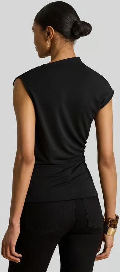 Lauren Ralph Lauren slim fit top met hooggesloten kraag - Foto 2