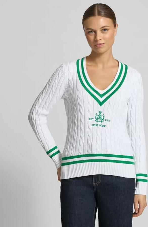 Lauren Ralph Lauren Slim Fit trui in breilook model 'Meren' - Foto 2