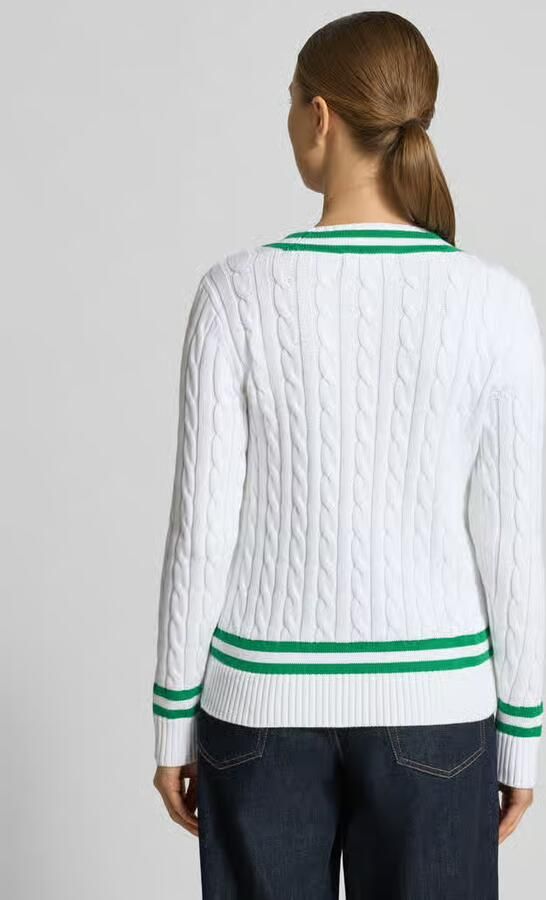 Lauren Ralph Lauren Slim Fit trui in breilook model 'Meren' - Foto 3