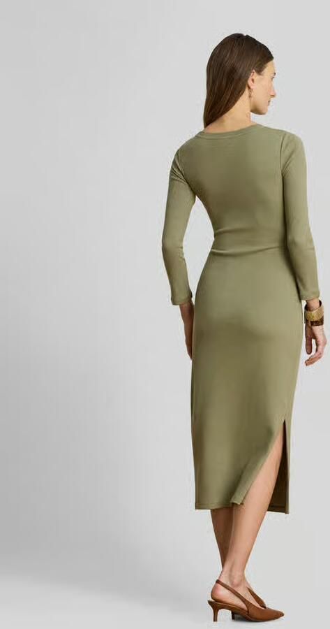 Lauren Ralph Lauren slim fit vrijetijdsjurk van katoenmix model 'IMALAH' - Foto 4