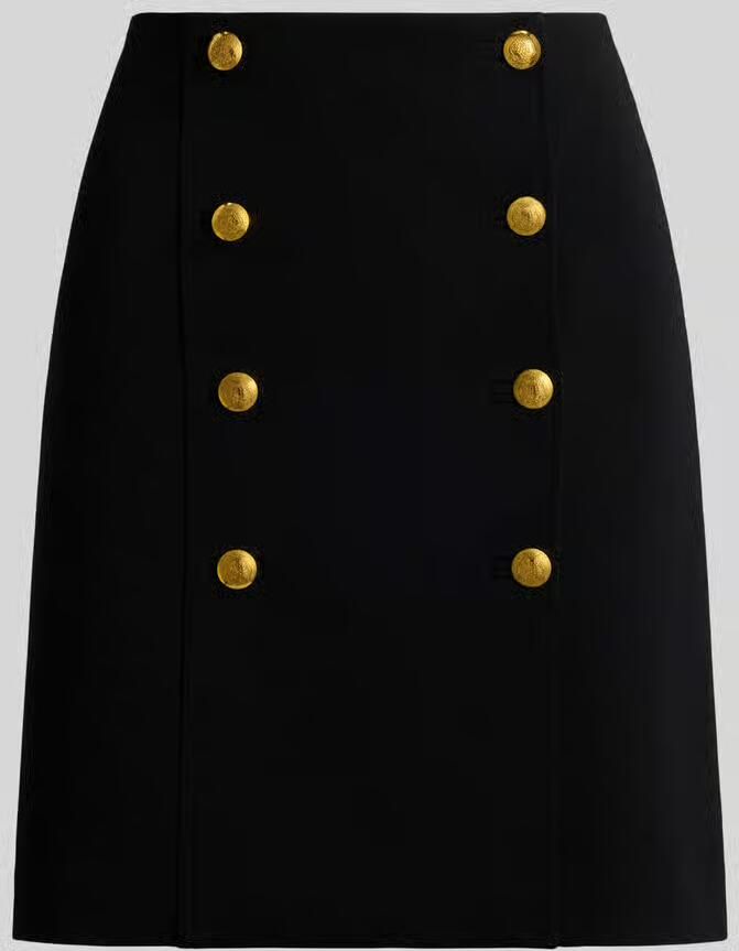 Lauren Ralph Lauren Smalle mini-kokerrok met knoopdetails - Foto 2