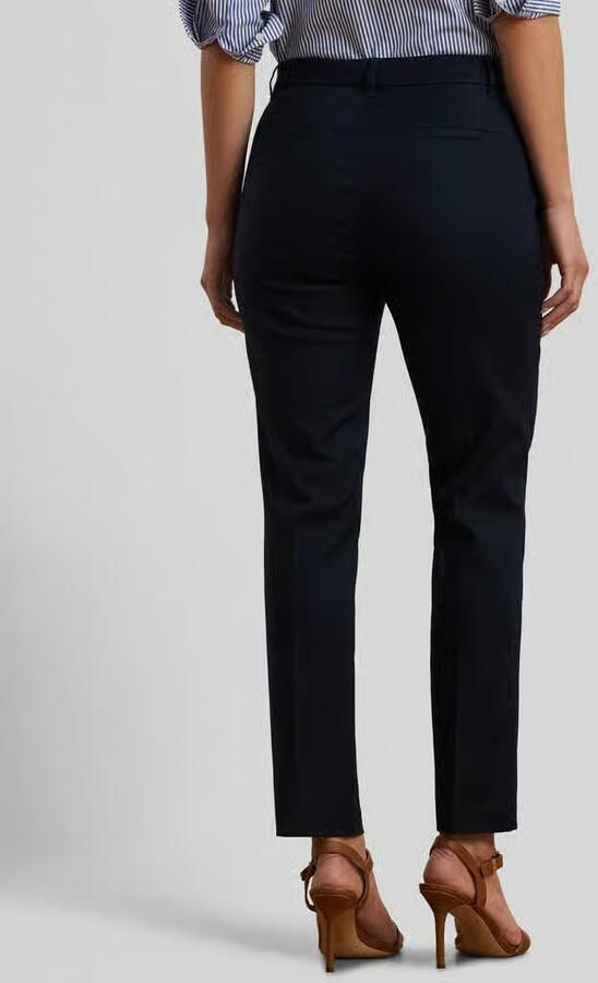 Lauren Ralph Lauren Slim fit stoffen broek met labeldetail model 'LAKYTHIA' - Foto 4