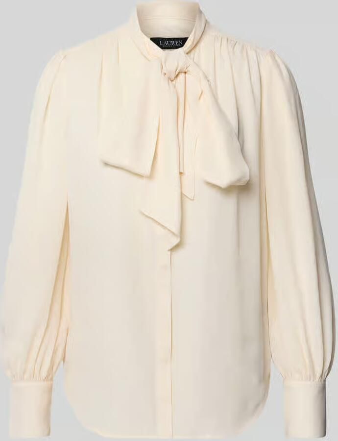 Lauren Ralph Lauren Strikblouse met strikdetail model 'KLARYCE'