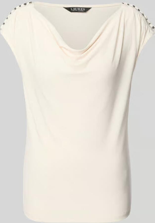 Lauren Ralph Lauren T-shirt met cascadehals