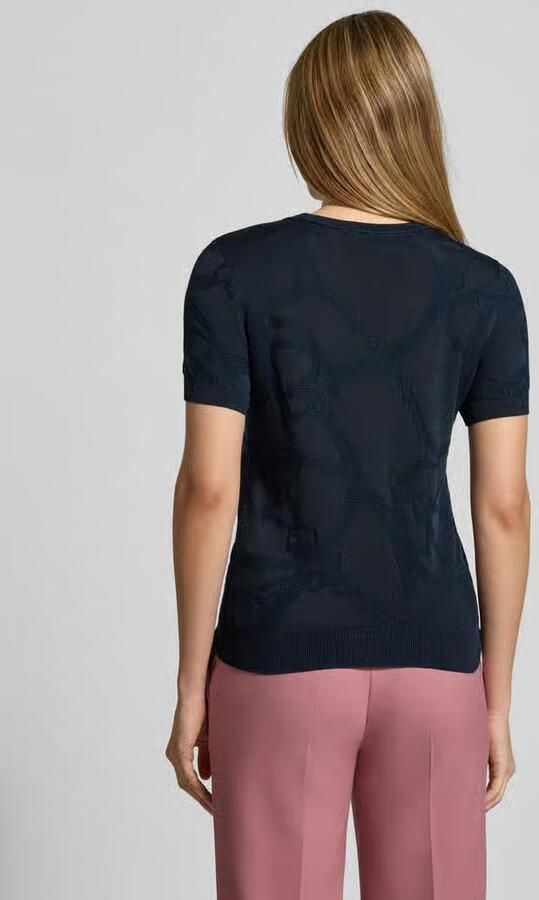 Lauren Ralph Lauren T-shirt met geribde boorden Model 'EYELAH' - Foto 4