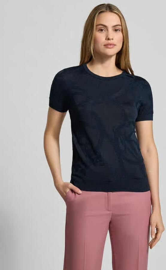 Lauren Ralph Lauren T-shirt met geribde boorden Model 'EYELAH' - Foto 3
