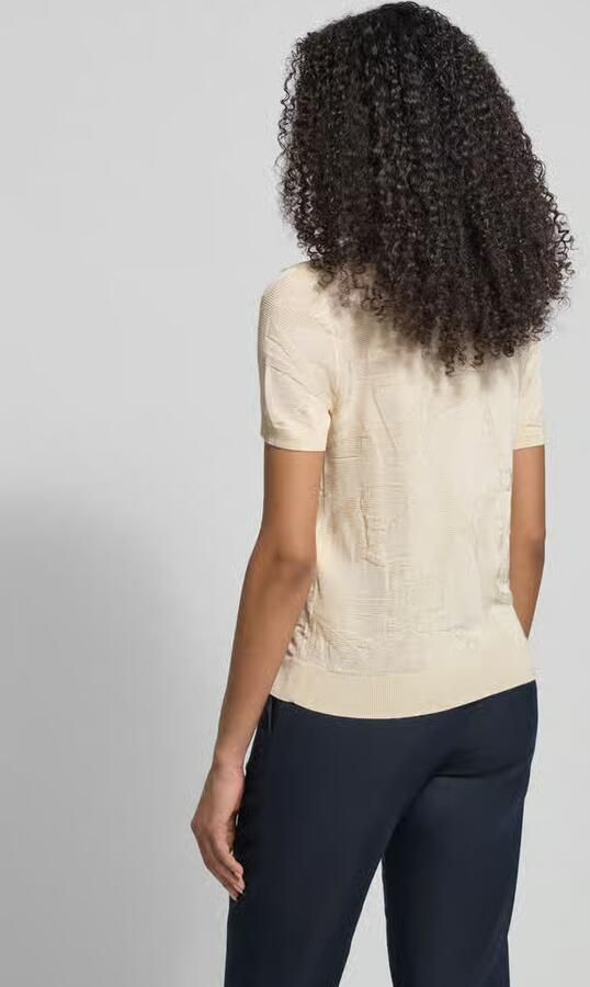 Lauren Ralph Lauren T-shirt met geribde boorden Model 'EYELAH'