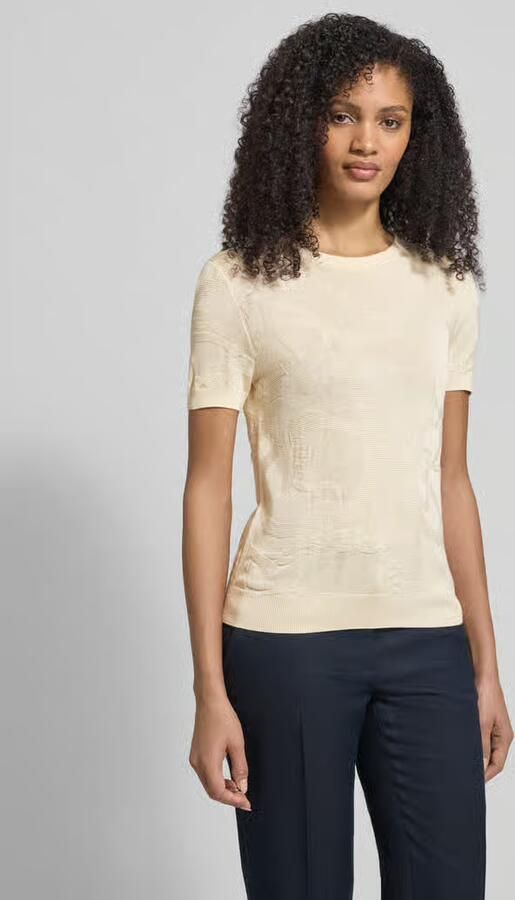 Lauren Ralph Lauren T-shirt met geribde boorden Model 'EYELAH' - Foto 4