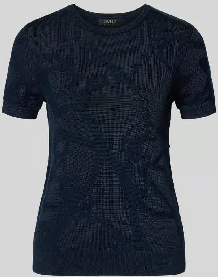 Lauren Ralph Lauren T-shirt met geribde boorden Model 'EYELAH' - Foto 2