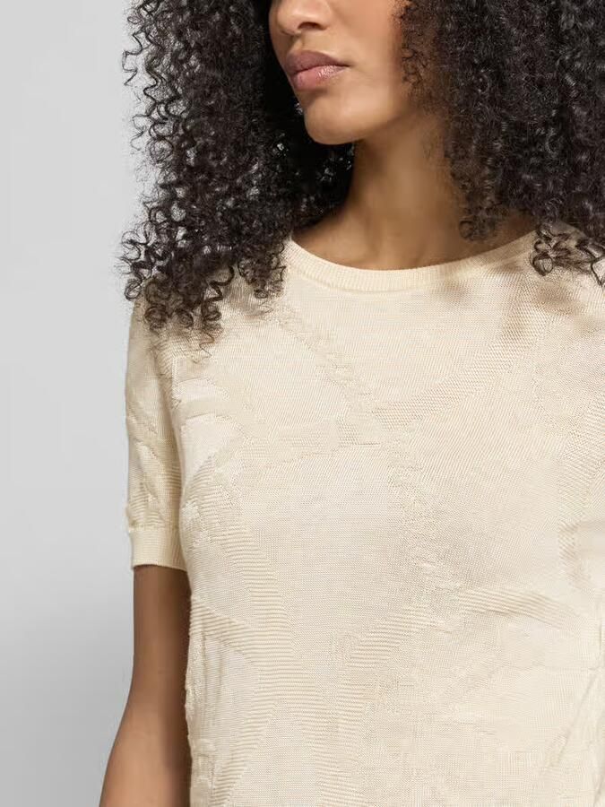 Lauren Ralph Lauren T-shirt met geribde boorden Model 'EYELAH'