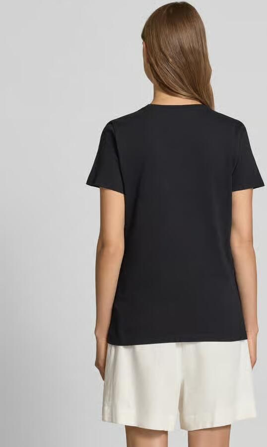 Lauren Ralph Lauren T-shirt met stitching en ronde hals model 'KATLIN'