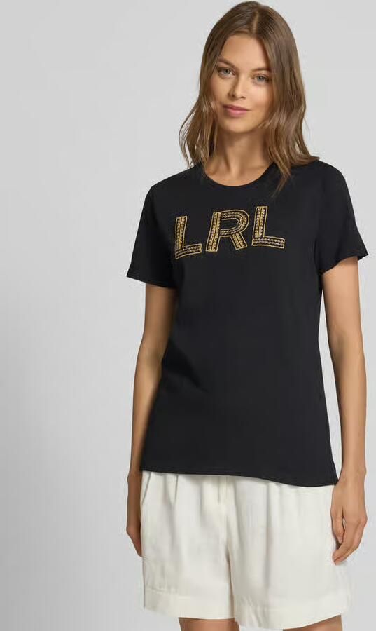 Lauren Ralph Lauren T-shirt met stitching en ronde hals model 'KATLIN' - Foto 2
