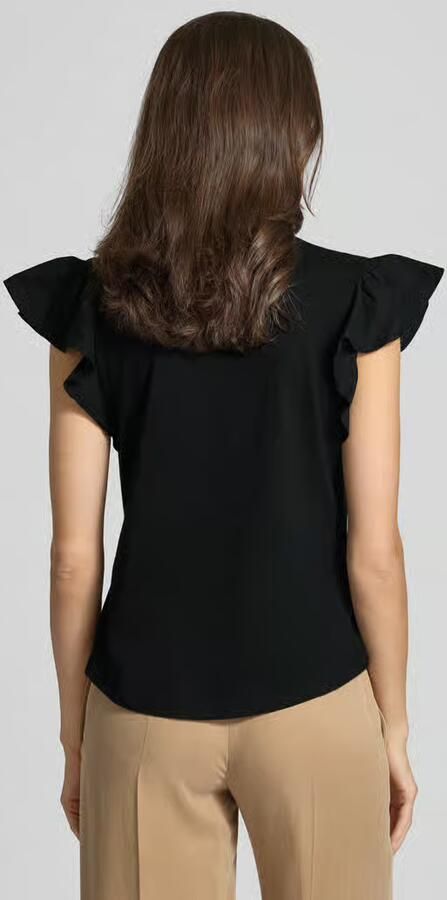 Lauren Ralph Lauren T-shirt met volantmouwen
