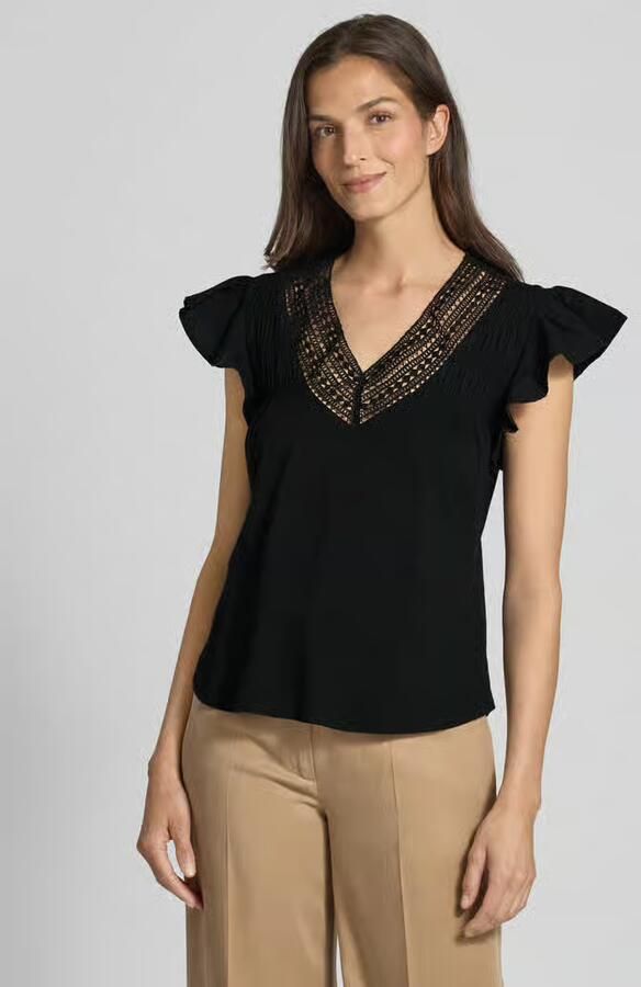 Lauren Ralph Lauren T-shirt met volantmouwen - Foto 2