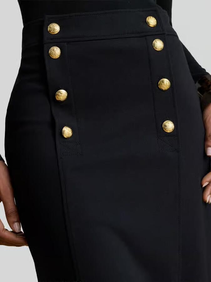 Lauren Ralph Lauren tapered fit kokerrok van viscosemix
