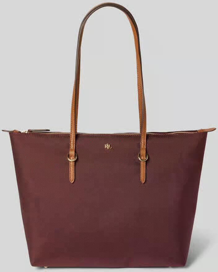 Lauren Ralph Lauren Tote bag met labelapplicatie model 'KEATON'