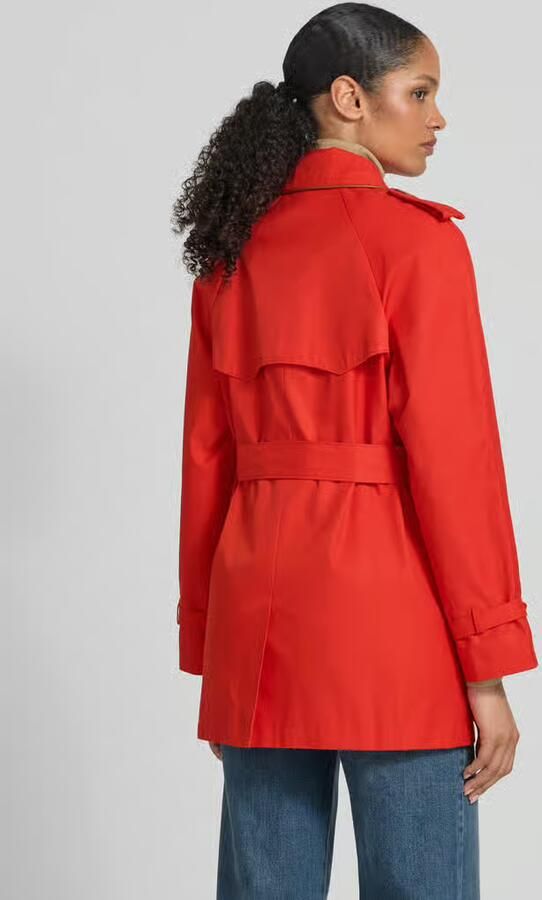 Lauren Ralph Lauren Trenchcoat met schoudertrensjes en riem