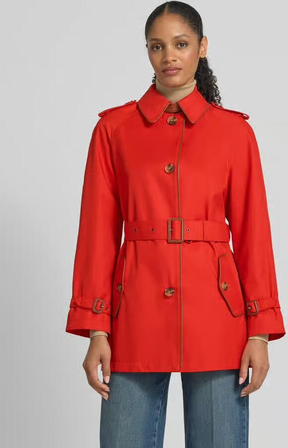 Lauren Ralph Lauren Trenchcoat met schoudertrensjes en riem - Foto 2