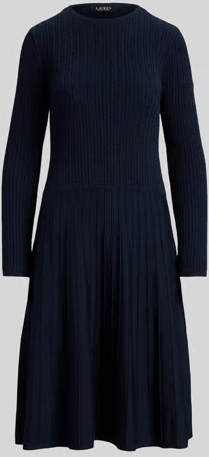 Lauren Ralph Lauren Tricotjurk met geplisseerde zoom van de rok