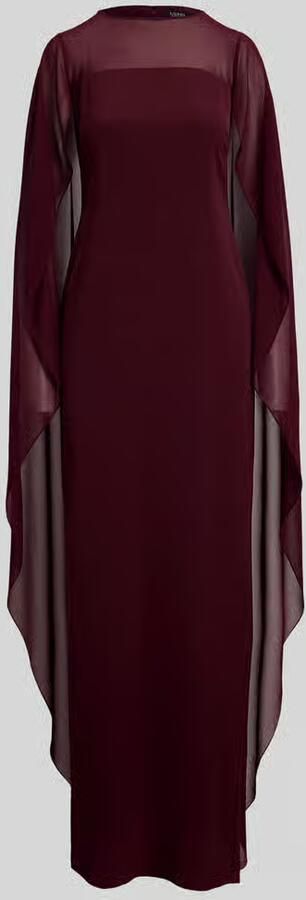 Lauren Ralph Lauren Vloeiende avondjurk met cape-detail - Foto 3