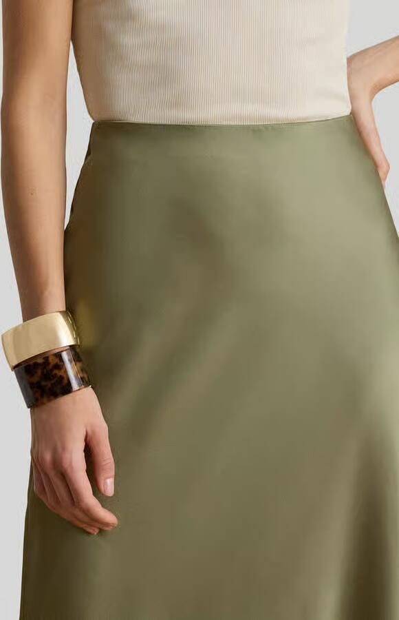Lauren Ralph Lauren Vloeiende maxirok met elastische band