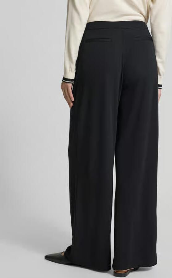 Lauren Ralph Lauren Wide leg bandplooibroek met steekzakken model 'CHABRELL'