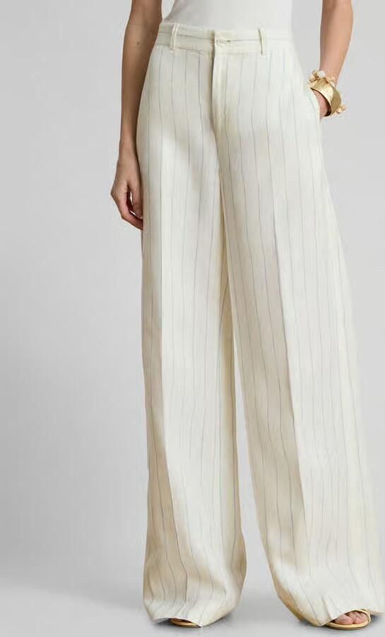Lauren Ralph Lauren Wide leg broek van puur linnen - Foto 2