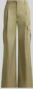 Lauren Ralph Lauren Wide leg cargobroek van puur katoen