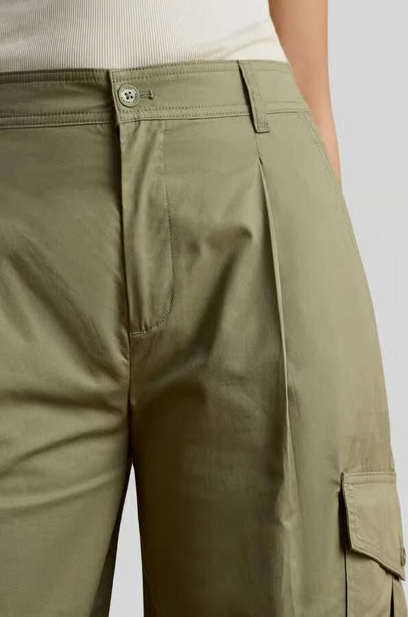 Lauren Ralph Lauren Wide leg cargobroek van puur katoen