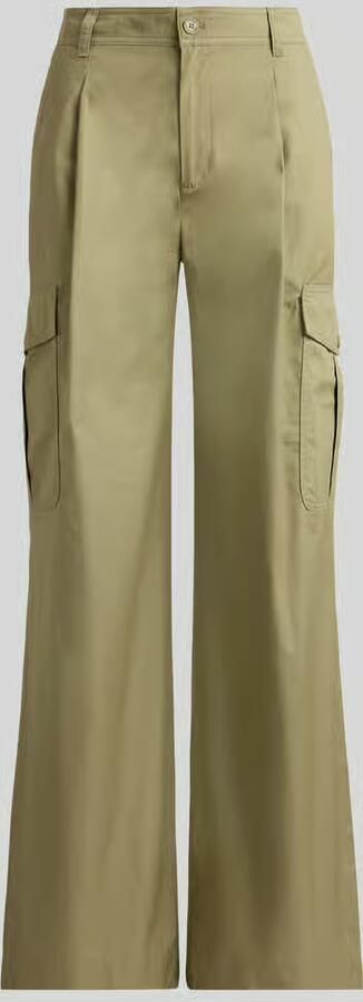 Lauren Ralph Lauren Wide leg cargobroek van puur katoen - Foto 2