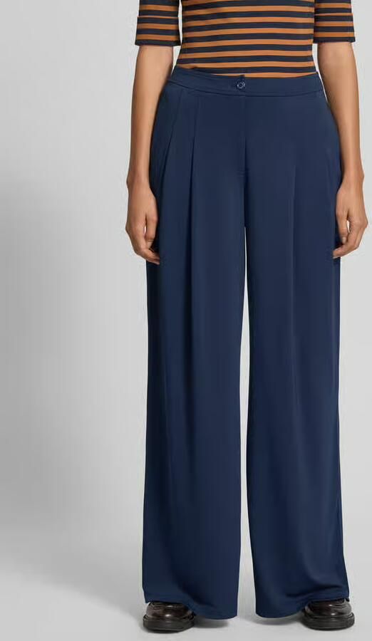 Lauren Ralph Lauren Wide leg stoffen broek met hoge band model 'CHABRELL' - Foto 4