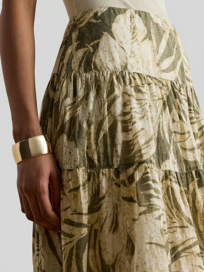 Lauren Ralph Lauren Wijde maxi-rok van puur katoen