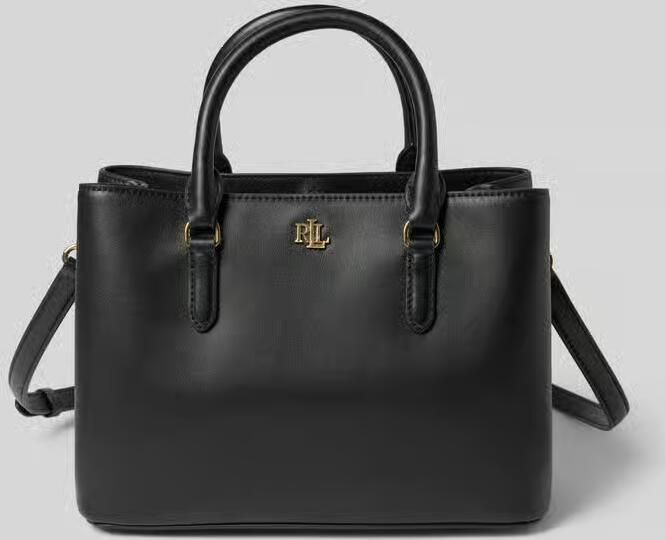 Ralph Lauren Zwarte Leren Handtas met Meerdere Compartimenten Black Dames - Foto 17