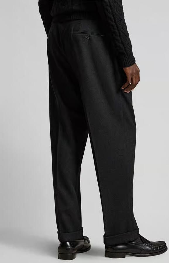 Polo Ralph Lauren relaxed fit bandplooibroek van wol met bandplooi - Foto 3