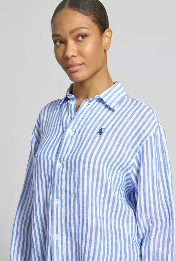 Polo Ralph Lauren boxy fit linnen blouse met all-over motief