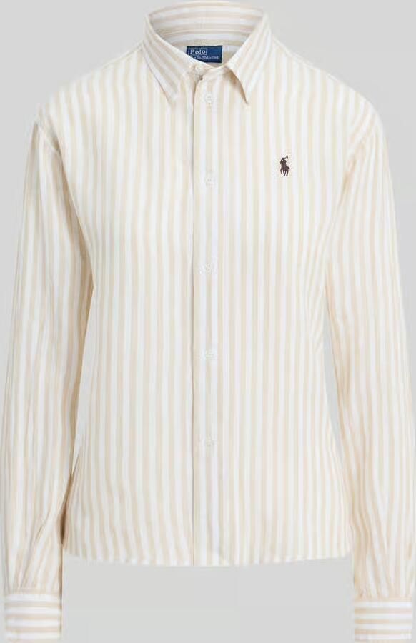 Polo Ralph Lauren boxy fit linnen blouse met all-over motief - Foto 2