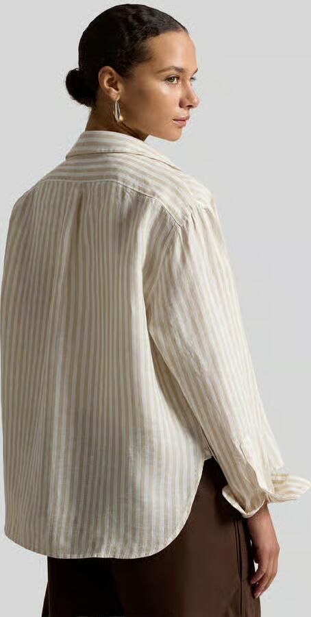 Polo Ralph Lauren boxy fit linnen blouse met all-over motief